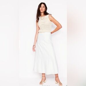 Linen Skirt Boden 100% Linen Midi Maxi Skirt Size 14